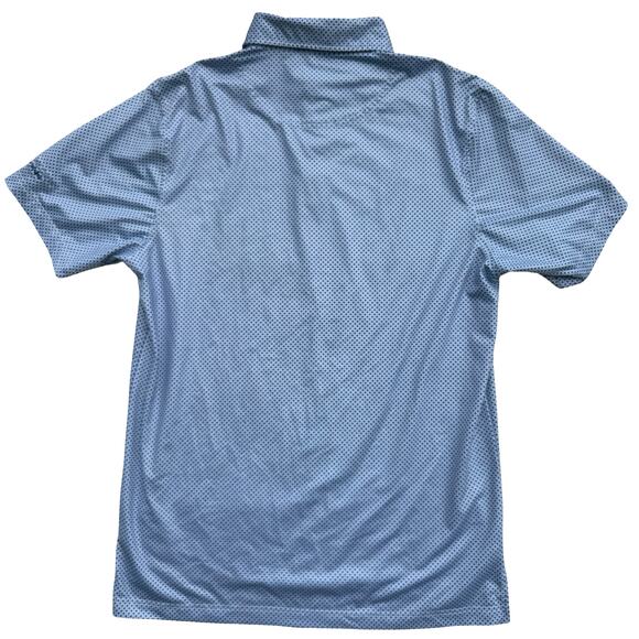 Byron Nelson Golf Polo S | DriWay Moisture-Wick | Blue Print Shirt - Picture 5 of 12